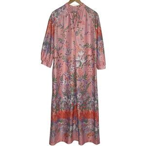 I Appel Women's Vintage Long Zipper Robe Housecoat Union Label Size Medium